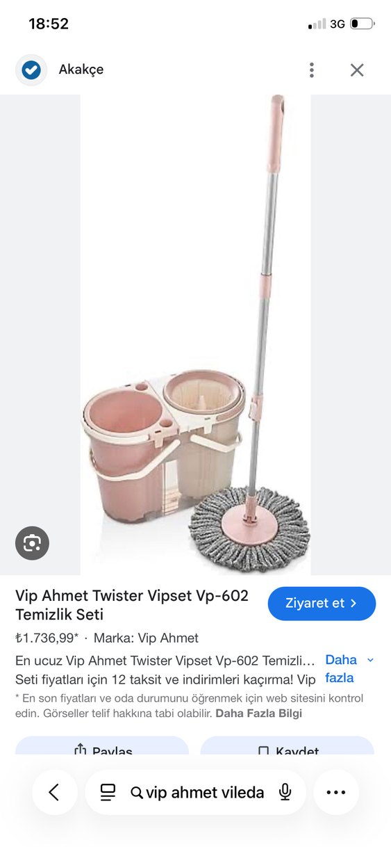 VİP Ahmet vileda seti - Görsel 2