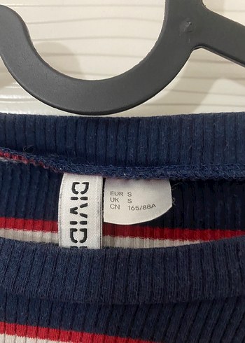 Çizgili Kısa Kollu Kadın Tişört - Görsel 2