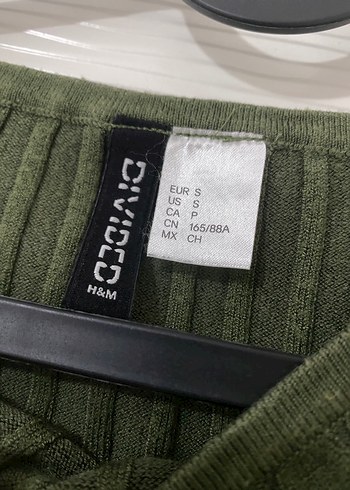 Kadın Haki Örgü Yüksek Yakalı Atlet - Görsel 3