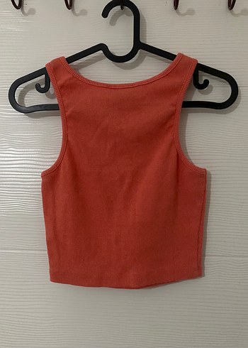 Nar Çiçeği Mini Fitilli Kolsuz Üst - Görsel 3