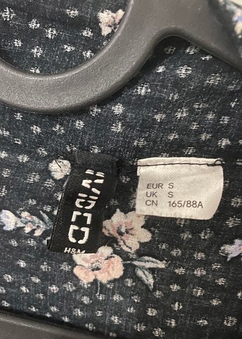 Çiçek Desenli Siyah Midi Kimono - Görsel 2