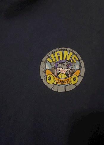 Lacivert Baskılı Erkek Vans Tişört - Görsel 2