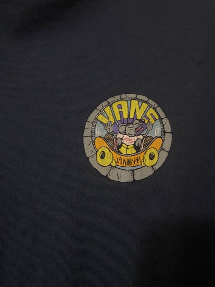 Lacivert Baskılı Erkek Vans Tişört - Görsel 2