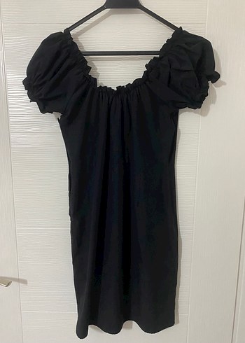 Siyah Midi Elbise - Görsel 5