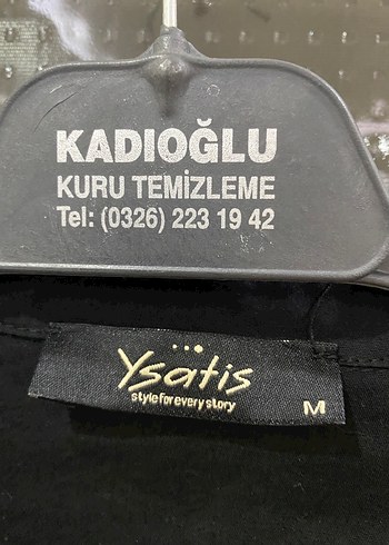 m Beden YSATİS Sarı Siyah Kareli Uzun Kollu Kadın Gömlek