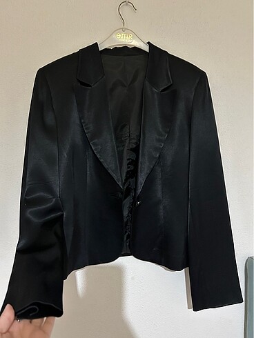 l Beden siyah Renk Blazer çeker