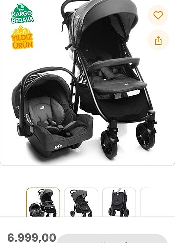 Joie litetrax bebek arabası