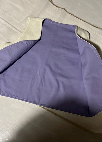 Kız Çocuk Nakışlı Beyaz civciv desenli  Yelek - Görsel 2