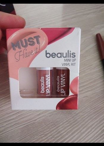 Beaulis Mini Up Vinil Ruj Seti - Bordo