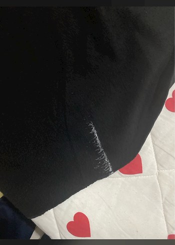 Düğmeli Siyah Kadın Panço - Görsel 2