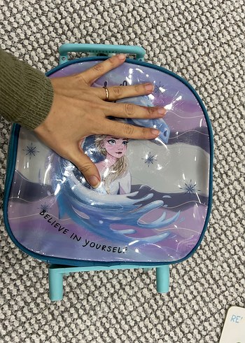 Turkuaz Elsa Çekçekli Okul Çantası - Görsel 2