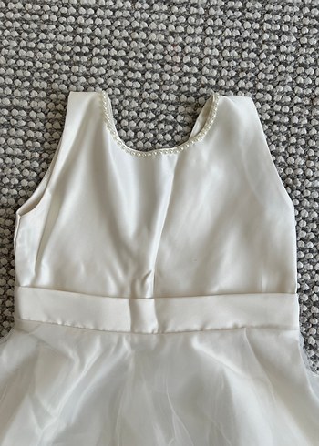 Uzun Beyaz Strappy A Kesim Gelinlik - Görsel 3