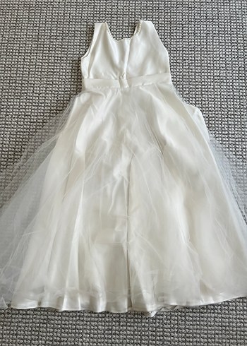 Uzun Beyaz Strappy A Kesim Gelinlik - Görsel 4