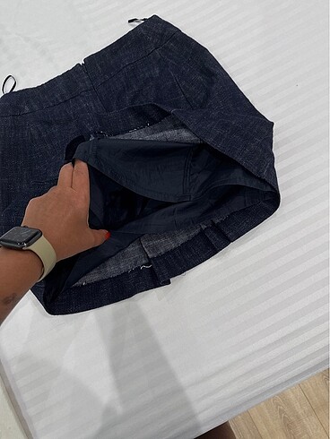 xs Beden lacivert Renk Mango kot etek
