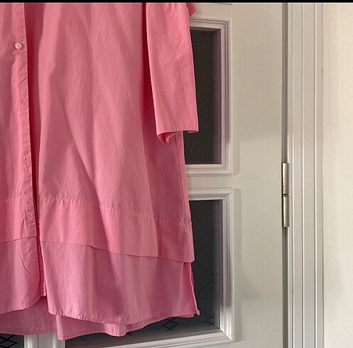 Zara Zara pembe gömlek elbise