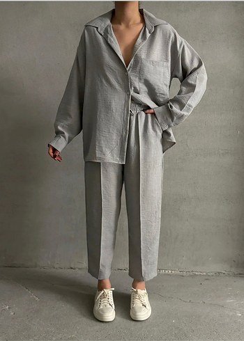 Gri Kadın Alt Üst Takım - Görsel 2
