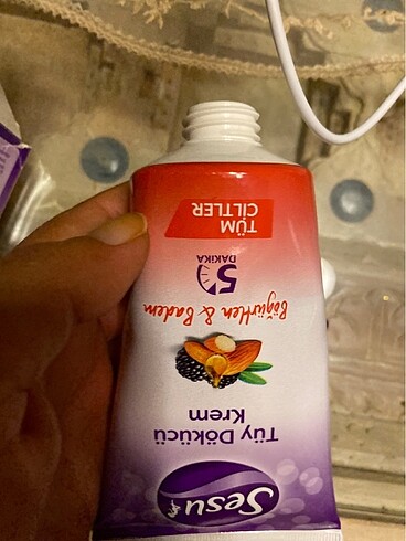 Sesu Tüy dökücü krem 150ml yeni hiç kullanılmadı ambalajlı - Görsel 8