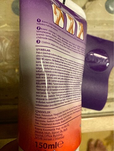 Sesu Tüy dökücü krem 150ml yeni hiç kullanılmadı ambalajlı - Görsel 6