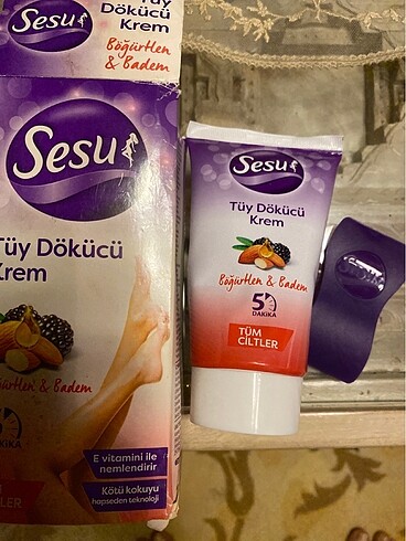 Sesu Tüy dökücü krem 150ml yeni hiç kullanılmadı ambalajlı - Görsel 4