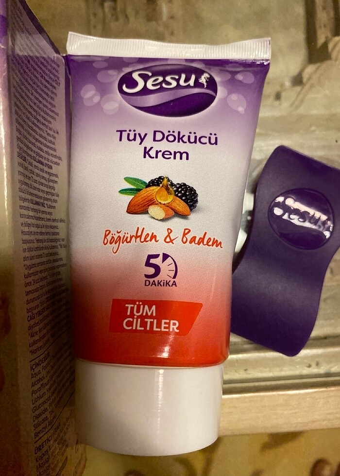 Sesu Tüy dökücü krem 150ml yeni hiç kullanılmadı ambalajlı - Görsel 5