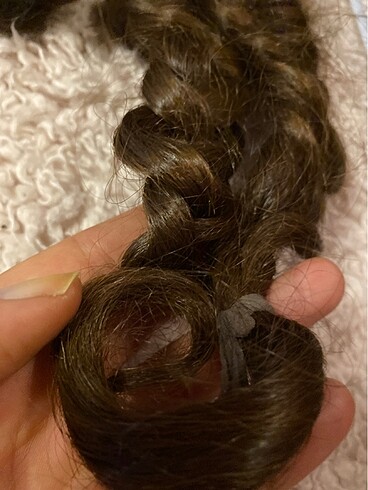 Doğal Gerçek Saç 50cm 27?. 0 Gerçek Saçtır800 gr olup 1 kg yakın - Görsel 9