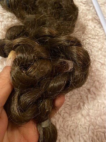 Doğal Gerçek Saç 50cm 27?. 0 Gerçek Saçtır800 gr olup 1 kg yakın - Görsel 17
