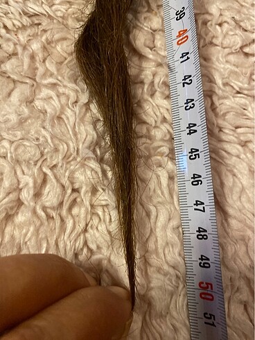 Doğal Gerçek Saç 50cm 27?. 0 Gerçek Saçtır800 gr olup 1 kg yakın - Görsel 5