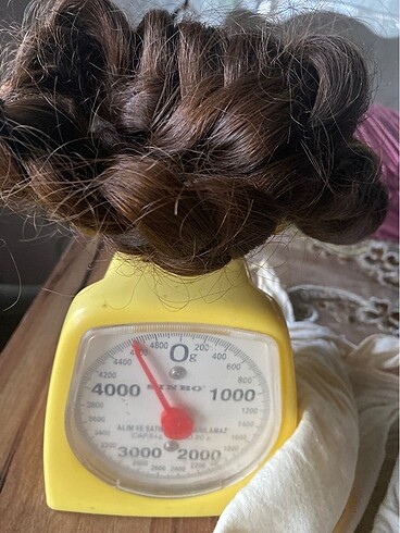 Doğal Gerçek Saç 50cm 27?. 0 Gerçek Saçtır800 gr olup 1 kg yakın - Görsel 20