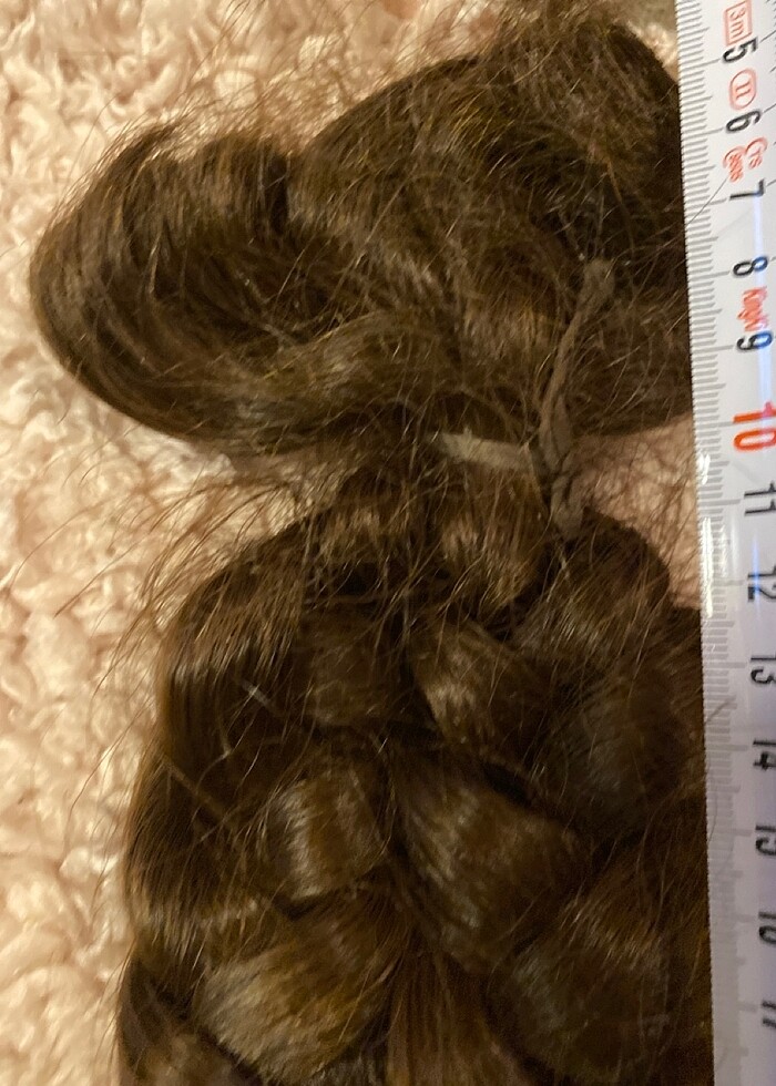 Doğal Gerçek Saç 50cm 27?. 0 Gerçek Saçtır800 gr olup 1 kg yakın - Görsel 3