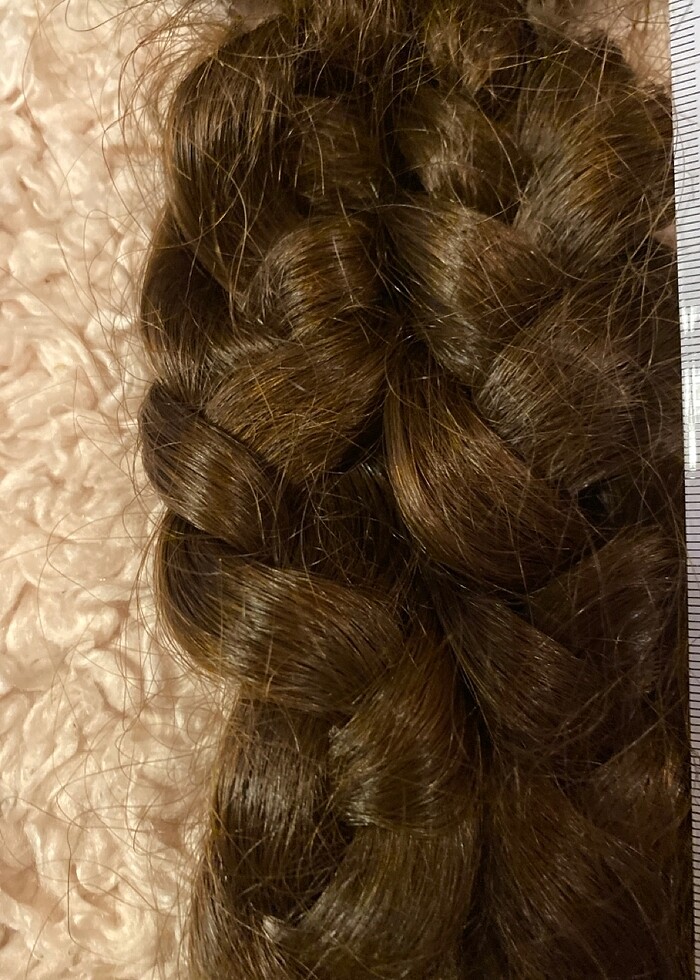 Doğal Gerçek Saç 50cm 27?. 0 Gerçek Saçtır800 gr olup 1 kg yakın - Görsel 2