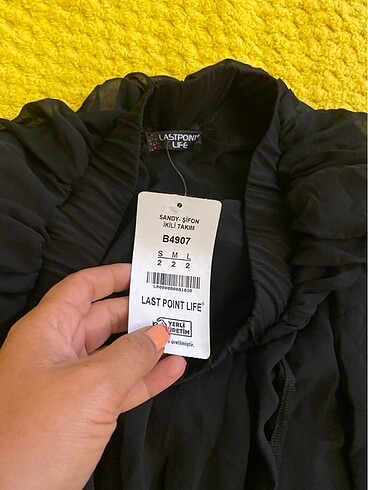 Diğer Beli lastik kemerli yeni uzun siyah astarlı şifon etek