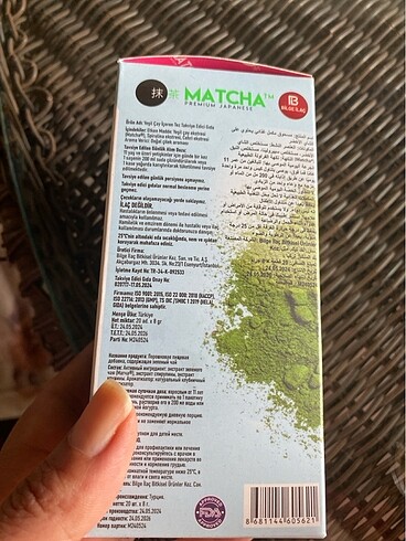 Diğer Matcha zayiflama ve kabızlık yeşil çay