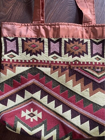 Tasarımcı Kilim desen otantik tasarım çanta