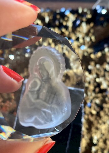 Şeffaf taş melek anne tasvirli - Görsel 7