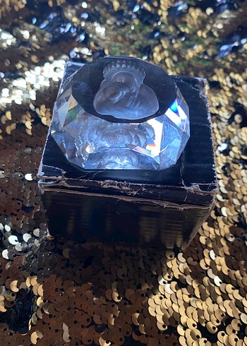 Şeffaf taş melek anne tasvirli - Görsel 4