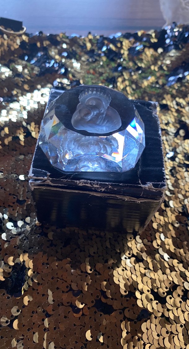 Şeffaf taş melek anne tasvirli - Görsel 4