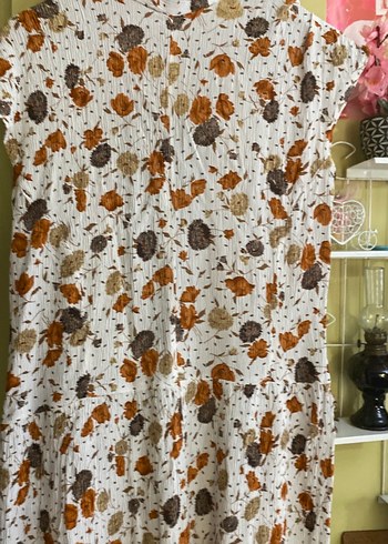 Bohem Tarzı Uzun Bağlama Desenli elbise - Görsel 8