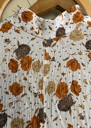 Bohem Tarzı Uzun Bağlama Desenli elbise - Görsel 9