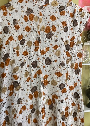 Bohem Tarzı Uzun Bağlama Desenli elbise - Görsel 3