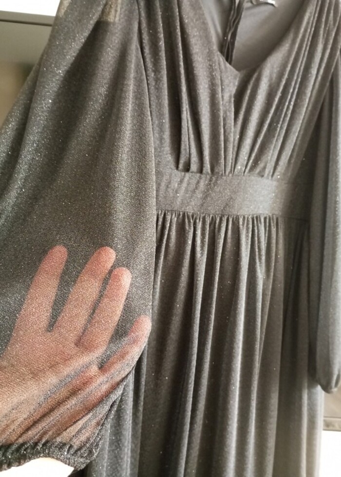 SİMLİ TÜL ABİYE  - Görsel 4