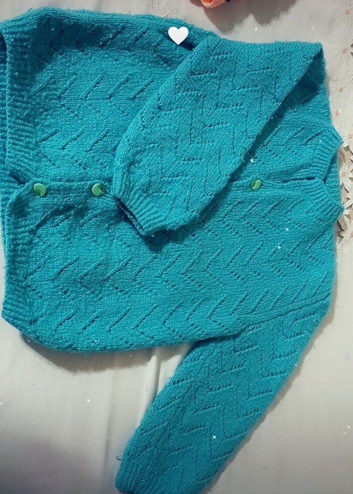 Örgü çocuk ceketi  - Görsel 2
