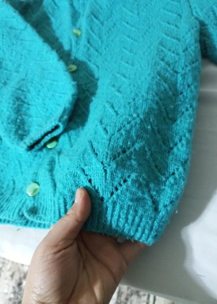 Örgü çocuk ceketi  - Görsel 3