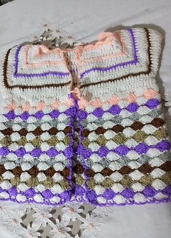 El emeği örgü yelek ,ceket  - Görsel 6