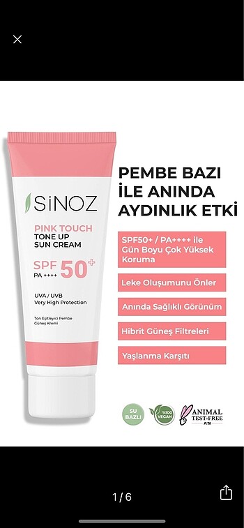 sinoz güneş kremi