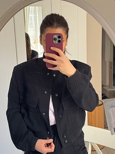 xs Beden siyah Renk Zara bomber ceket