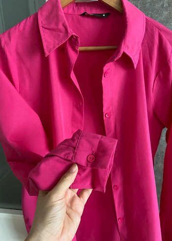 Zara Oversize Fuşya Gömlek