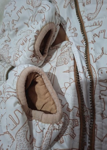 Kapüşonlu Bebek Kış Tulumu, Fermuarlı - Görsel 7