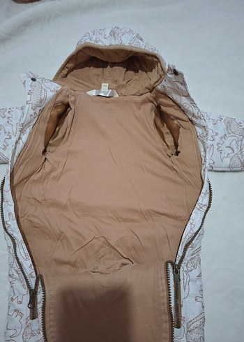 Kapüşonlu Bebek Kış Tulumu, Fermuarlı - Görsel 4