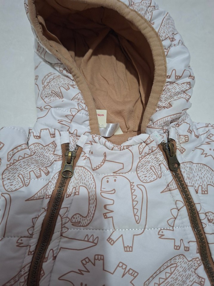 Kapüşonlu Bebek Kış Tulumu, Fermuarlı - Görsel 2