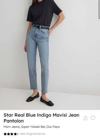 Star Real Mavi Indigo Mom Jean Pantolon